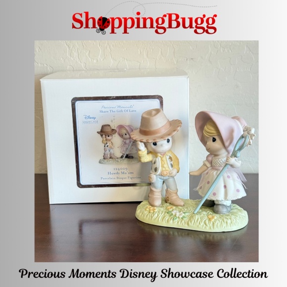 Precious Moments Disney Howdy Ma'am Toy Story Woody & Bo Peep 124009 (SB1404) - Picture 1 of 16